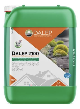 Bidon de fongicide professionnel DALEP 2100, antimousse et hydrofuge